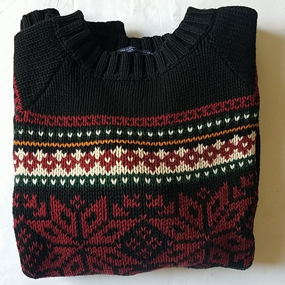 Tommy Hilfiger Snowflake Pattern Cotton Sweater